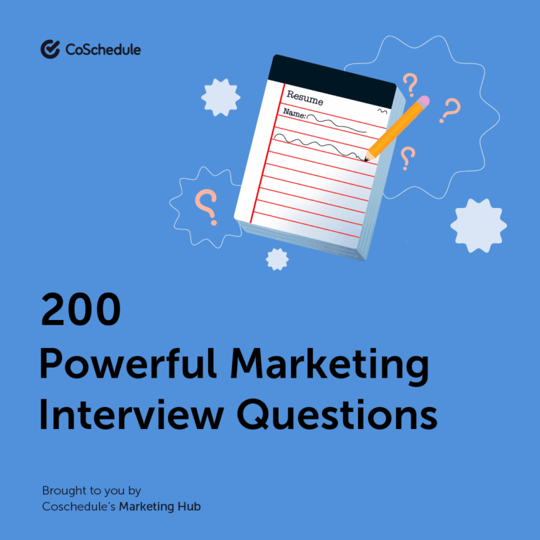 200 Powerful Marketing Interview Questions To Hire The Best
