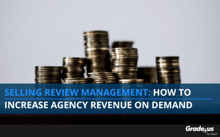 Multiple stacks of pennies. Text overlay that reads: Selling Review Management: How to Increase Agency Revenue on Demand