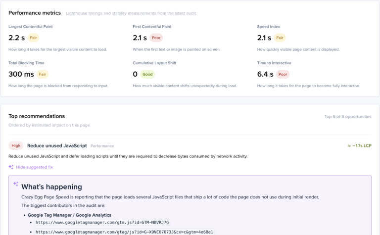 Get automatically-generated code that makes your site faster. 100% free.
